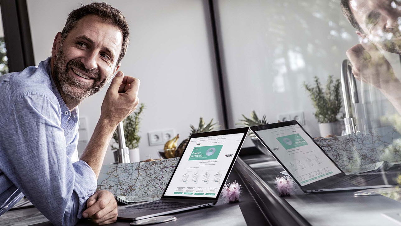 Homepage Fa. weik.online GmbH: Startbild